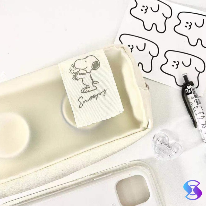 

Muji Snoopy Cute Large Capacity Pencil Case/Pensil Pouch/Make Up Tas/Kotak Pensil-Suning Mall
