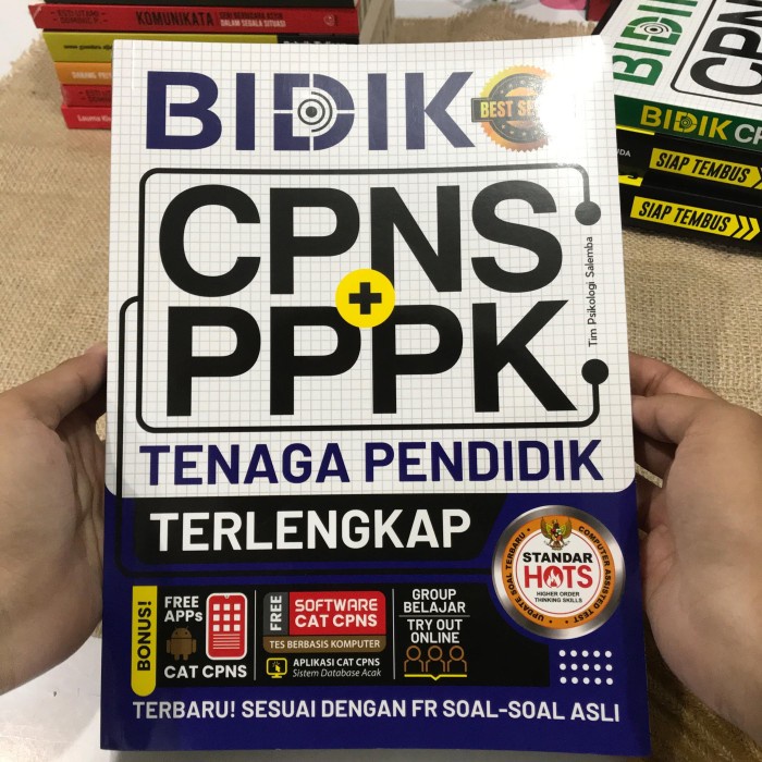 

GRATIS ONGKIR BUKU SOAL DAN TES BIDIK CPNS PPPK TENAGA PENDIDIK 2021 ORI BESTSELLER KPL008