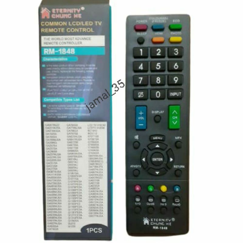 REMOTE REMOT TV SHARP AQUOS MULTI LCD LED KHUSUS TV SHARP RM-1848