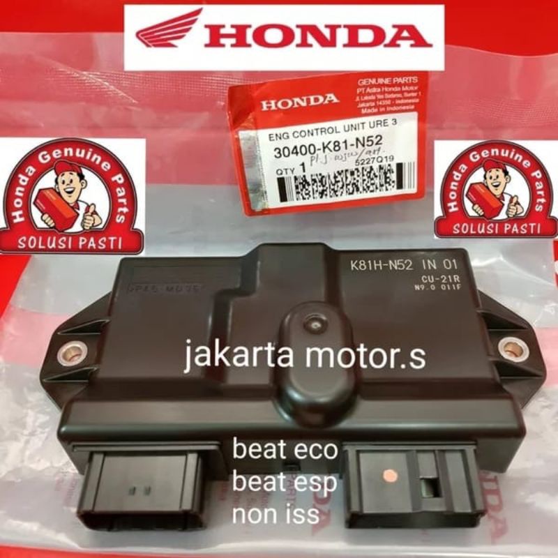 30400-K81-N52 Ecm ecu beat eco, beat street esp 2017-2019 non iss dealer resmi hgp ori honda ahm