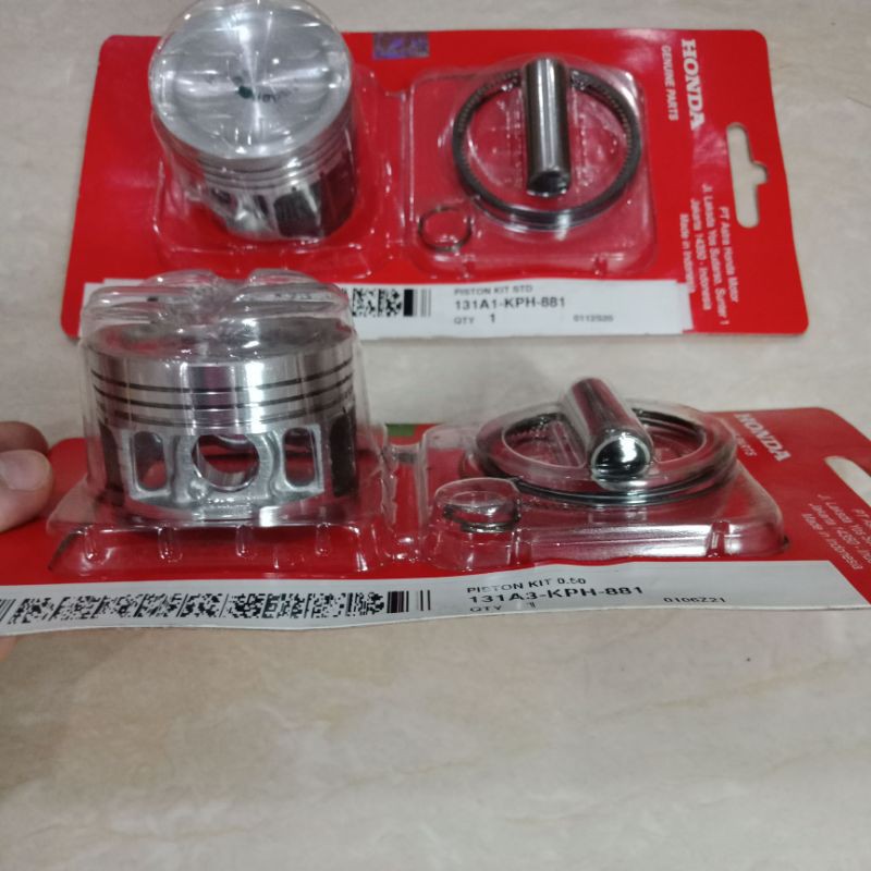 PISTON RING SEHER KIT KPH KARISMA SUPRA X 125 SIZE OS STANDAR STD 50 100 ORIGINAL ORI ASLI HONDA AHM-2