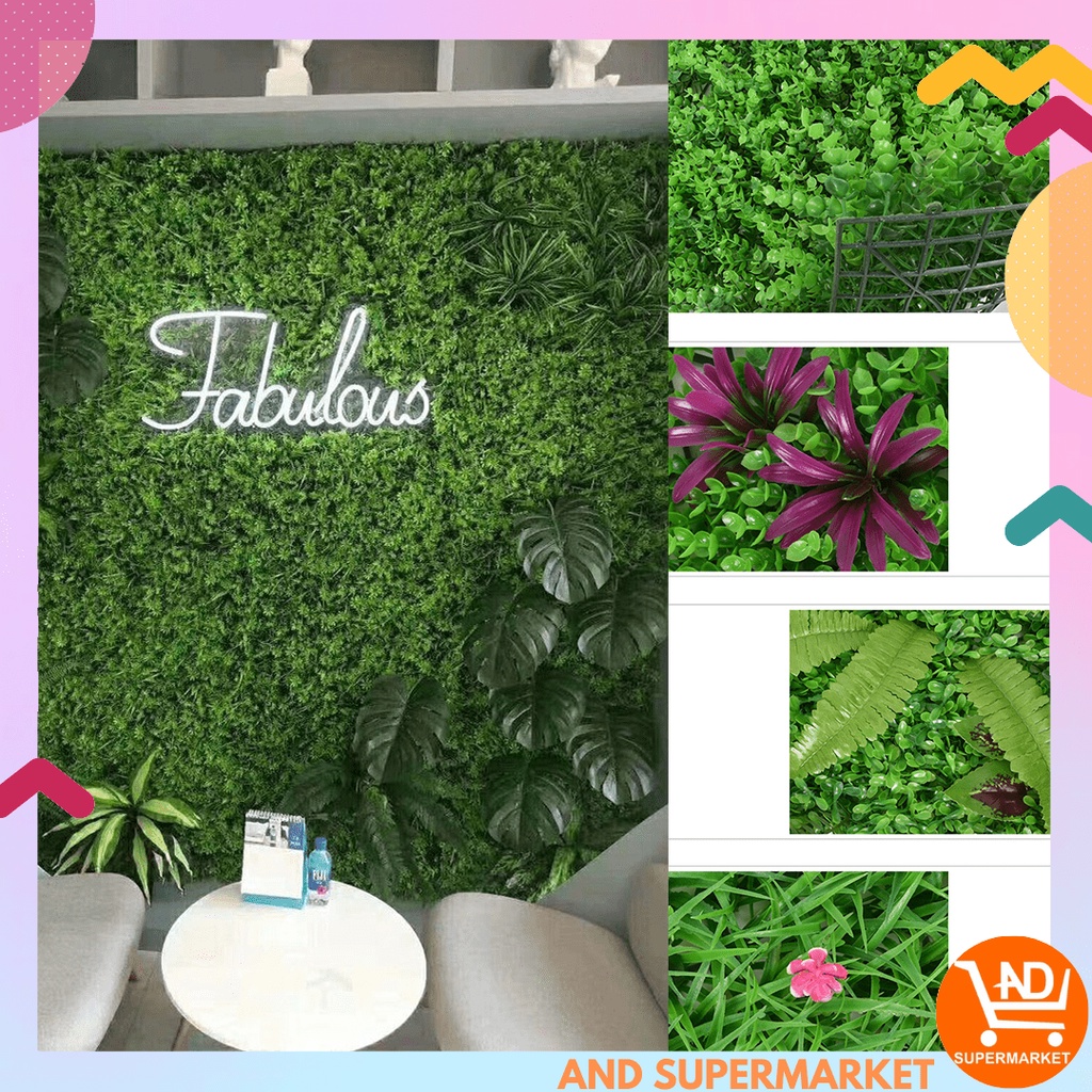 AND / COD / Rumput Dinding Alaska Findlove Daun Papan Hias Sintetis / Rumput Dinding Sintetis Daun Hias Sintesis Dekorasi Dinding Artificial Rumput Plastik / RUMPUT DASAR / RUMPUT AQUARIUM / RUMPUT HIASAN / RUMPUT DINDING / RUMPUT DEKORASI / PBP71