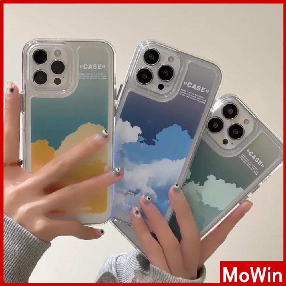 iPhone Case Silicone Soft Case Clear Case Shockproof Camera Protection Metal Button Gradient Cloud Compatible For iPhone 11 iPhone 13 Pro Max iPhone 12 Pro Max iPhone 7 Plus xr