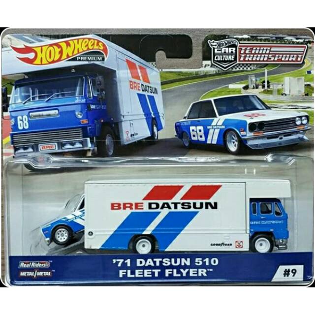 Bre Datsun Fleet Flyer Hot Wheels (3 pis)