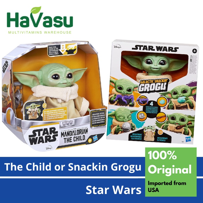 Hasbro STAR WARS Mandalorian The Child atau Galactic Snackin' Grogu Animatronic