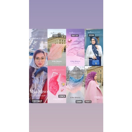 El Mar Minorca scarf voal reguler