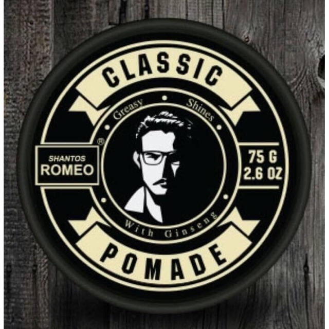 Shantos Romeo Classic Pomade Greasy &amp; Shines 75gr Oilbased Original