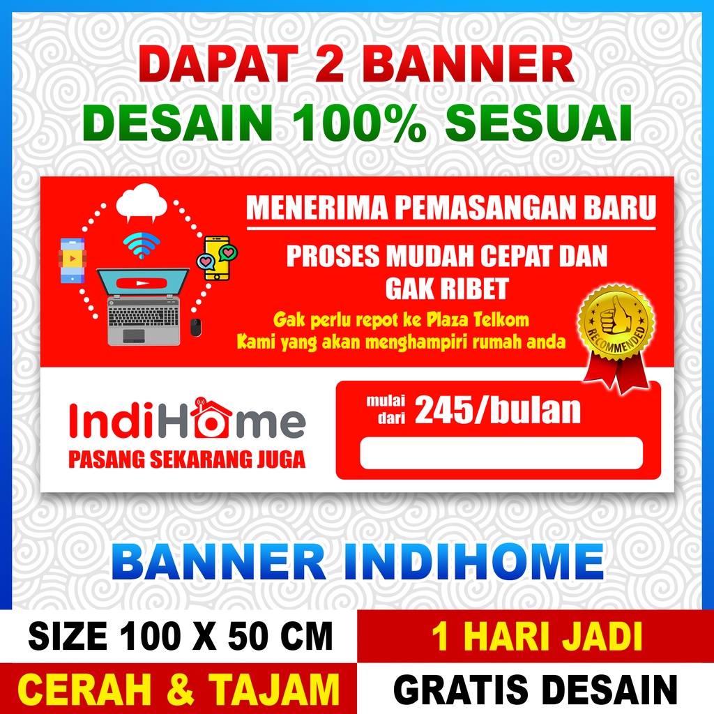 BANNER INDIHOME PAKET 2 BANNER