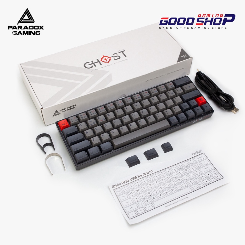 Paradox Gaming  GH64 GSA PBT Dye Sublimation - Gaming Keyboard