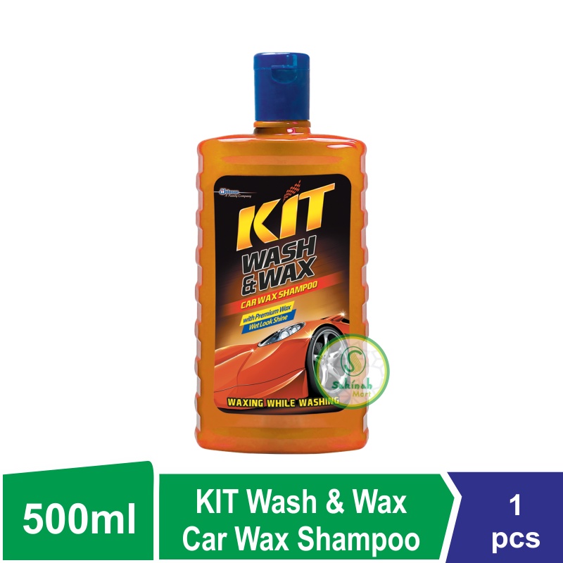 KIT Wash &amp; Wax Shampoo Mobil 400ml / 500ml / 720ml