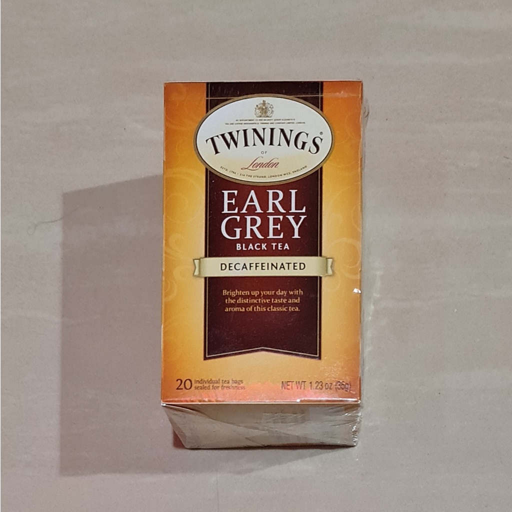 Twinings Earl Grey Black Tea Decaffeinated 20 x 1.75 Gram