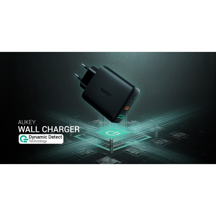609 AUKEY PA-D1 - Dual Charging Port 30W Wall Charger with Dynamic Detect