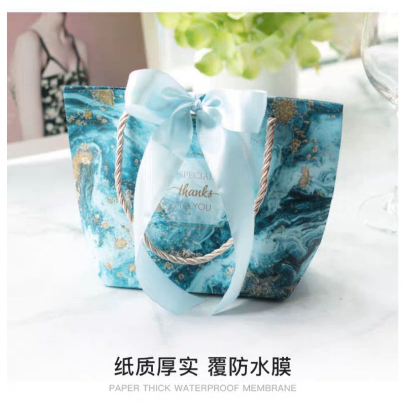 

[LIMITED EDITION] Paperbag Blue Marble Pita