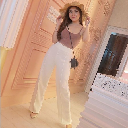 Ratwa pants - pakaian wanita - bawahan wanita - celana kulot panjang - celana bahan - kulot scuba