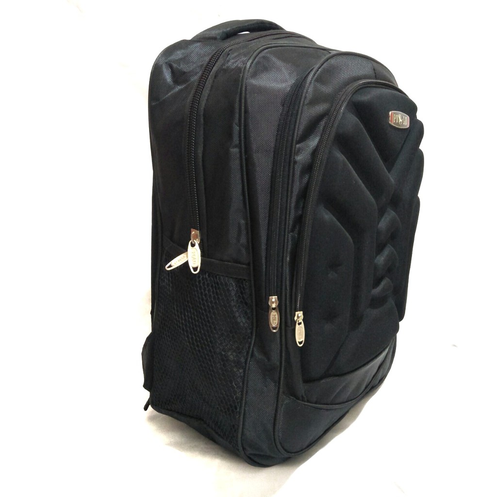 BISA COD - Tas Polo Emboss Tas Ransel Pria Tas Fashion Pria - Black