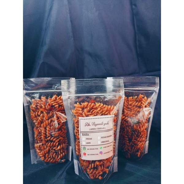 

Makaroni Spiral Pedas Daun Jeruk