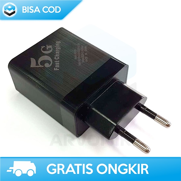 ADAPTER CHARGER USB 101 3 PORT 2.4A PENGISIAN CEPAT ADAPTOR POWER DC5V