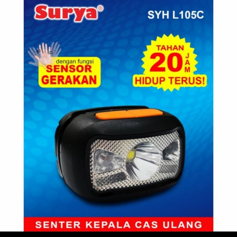 senter kepala 10w Luby L2882 Surya Syh L105c-1