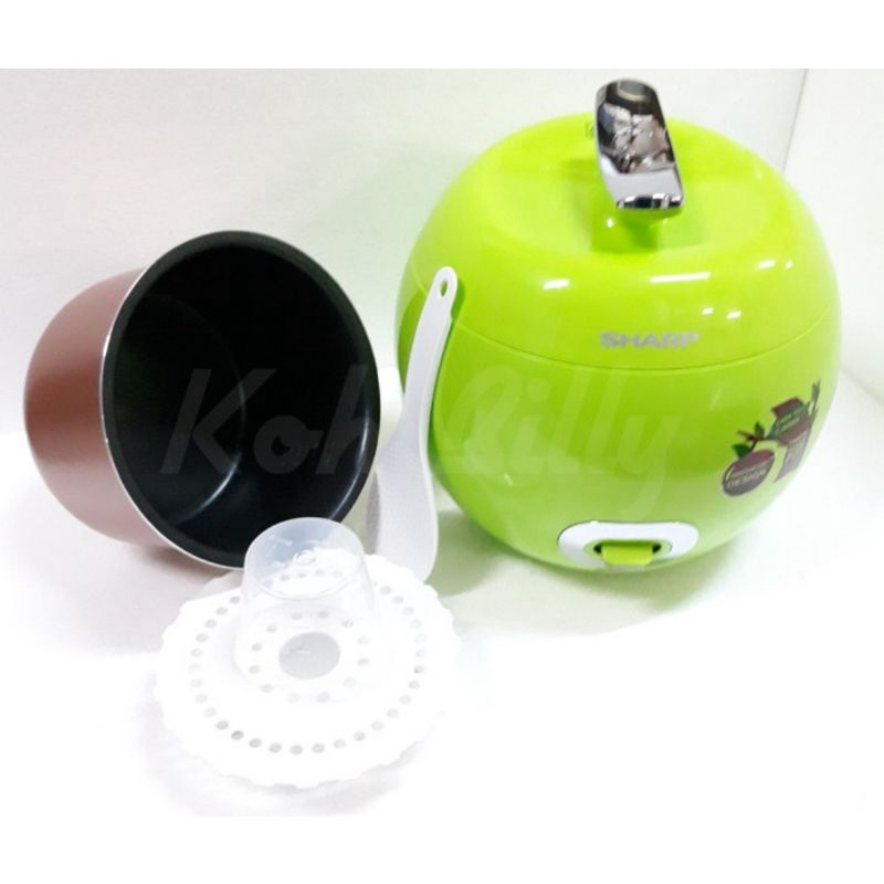 SHARP Rice Cooker / Magic Com Apple 0.72 Liter KS-P8MY-GR