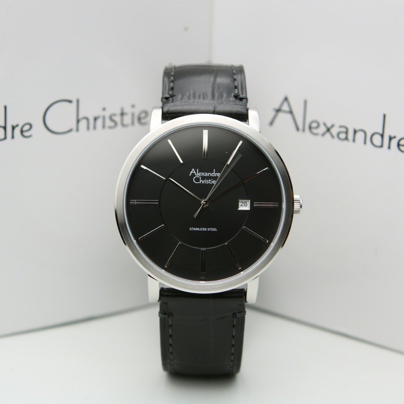 JAM TANGAN PRIA ALEXANDRE CHRISTIE AC 8344 AC8344 BLACK ROSEGOLD ORIGINAL