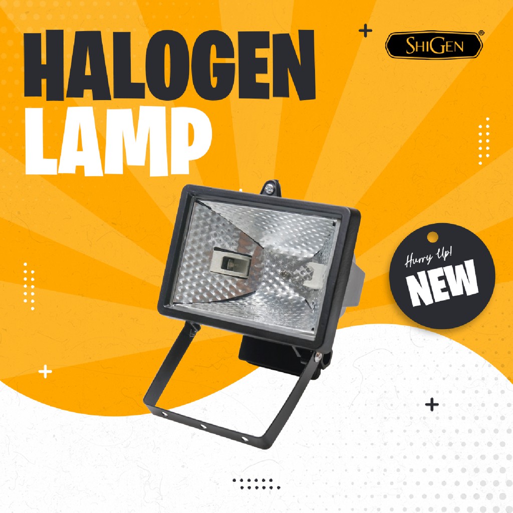 Kap lampu Sorot Halogen Shigen 150W