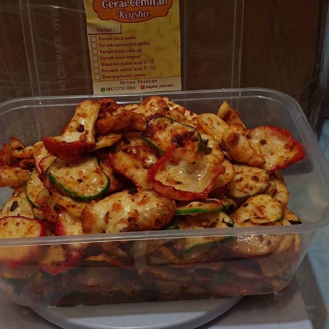 

Kerupuk seblak cikruh pedas 150 gr