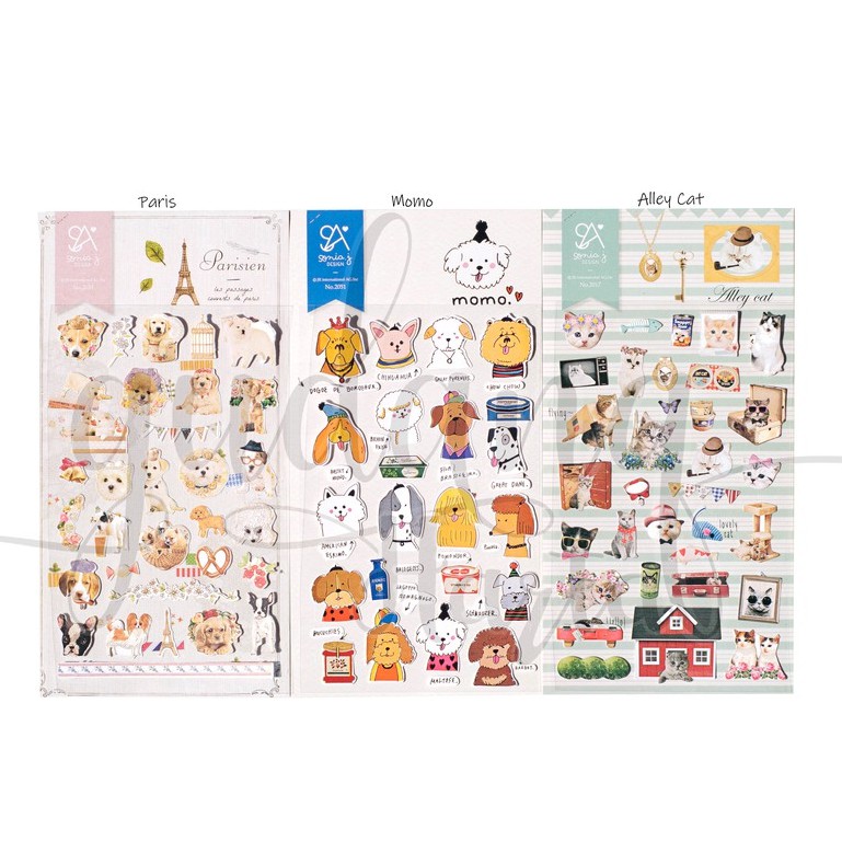 Stiker Korea Lembaran Lucu Sticker Animal And Flower DIY Srapbook GH 30305