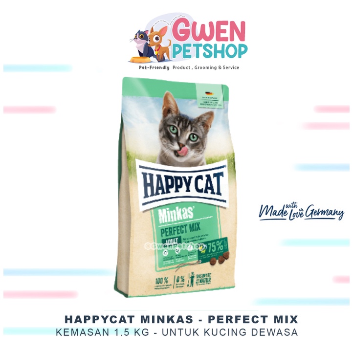 HAPPYCAT - MINKAS PERFECT MIX 1,5KG