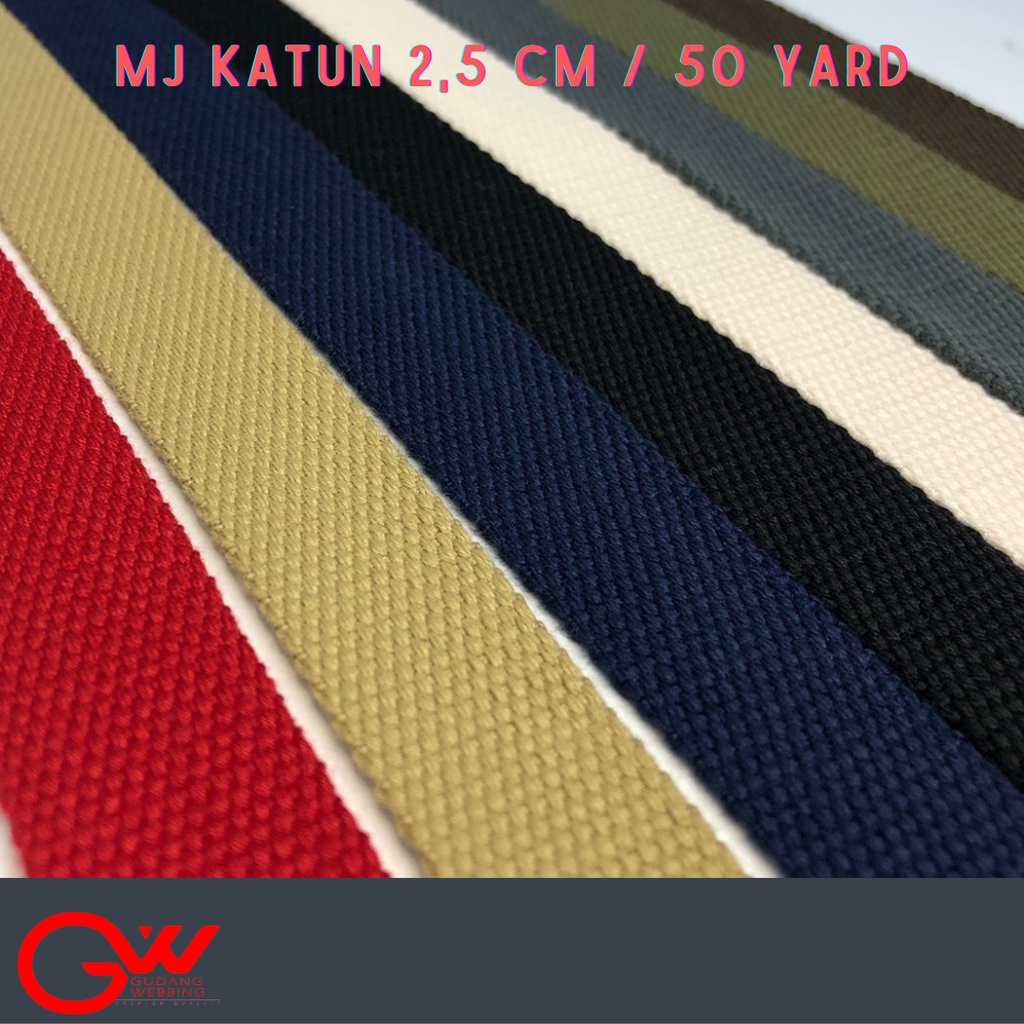 Webbing MJ Katun 25 mm (50yds)