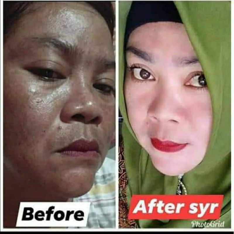 BISA COD BPOM PAKET LENGKAP SYAHRENI GLOWING SYR SYAHRAENI SET ORI PREMIUM KRIM SIANG WAJAH BEAUTY-6