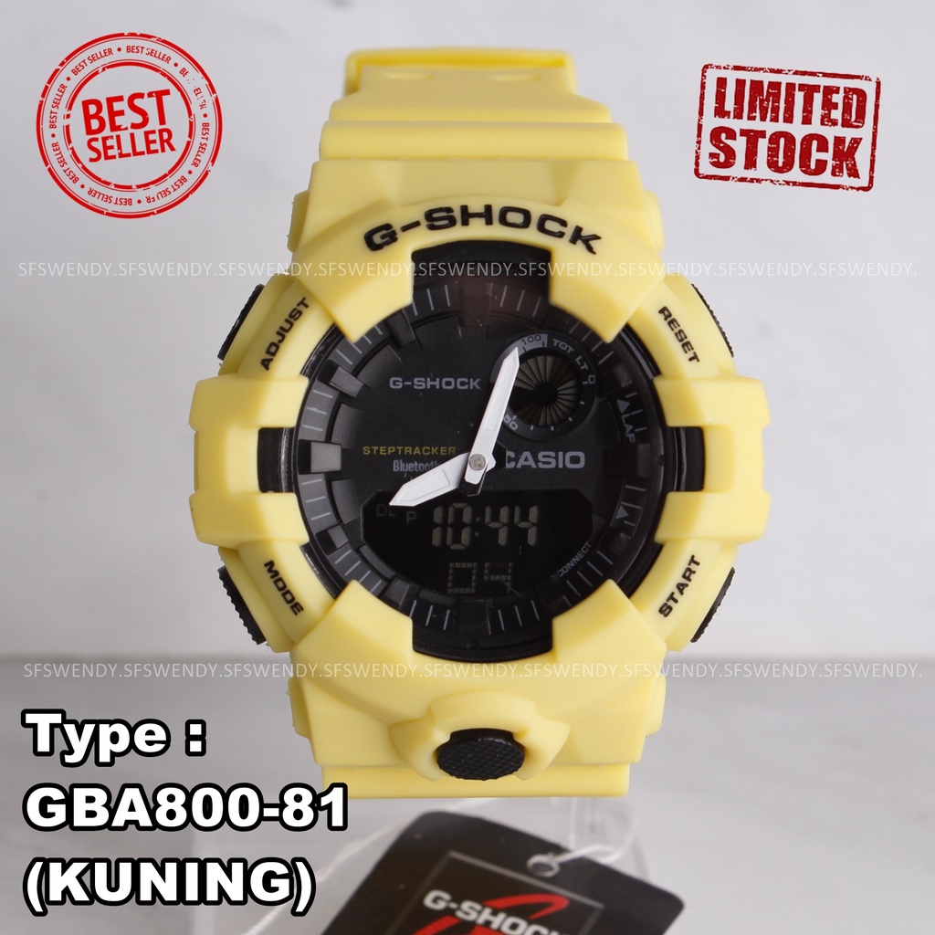 SALE MURAH !!! Jam tangan pria G Shock GBA-800 Navy Hijau Orange Army digital sporty anti air elegant