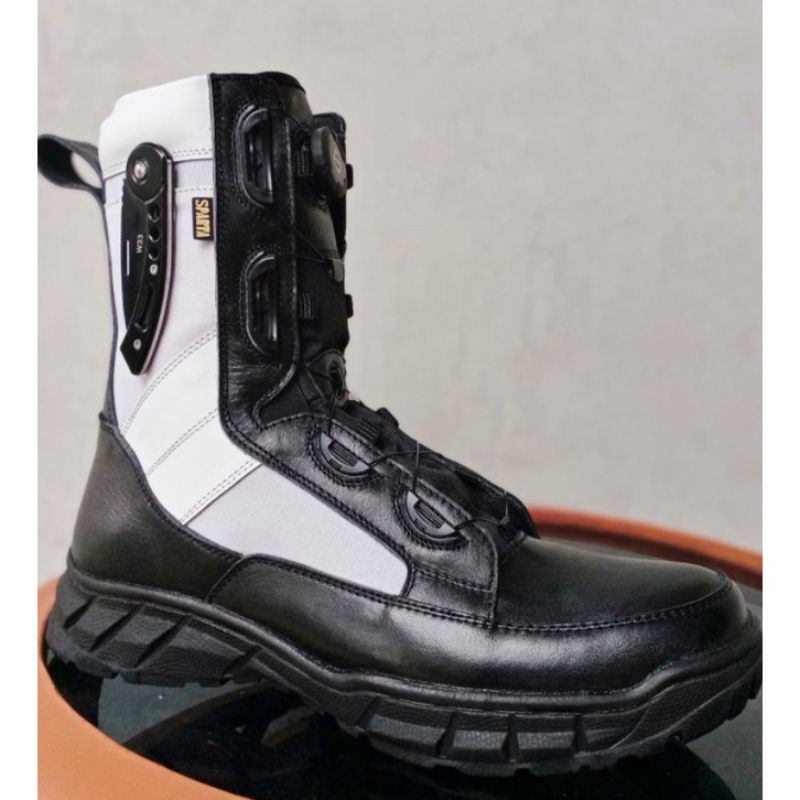Sepatu pdl model tali putar untuk PROVOS TNI merek sparta