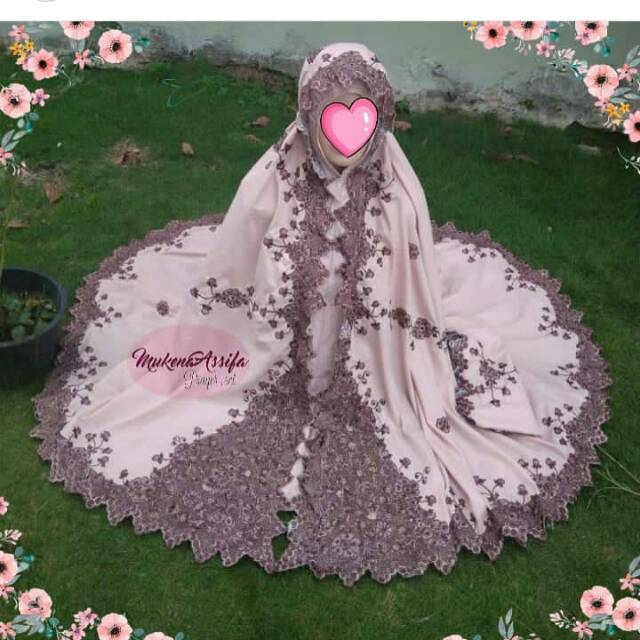 Mukena maharani mukena mewah  bordir bukittinggi