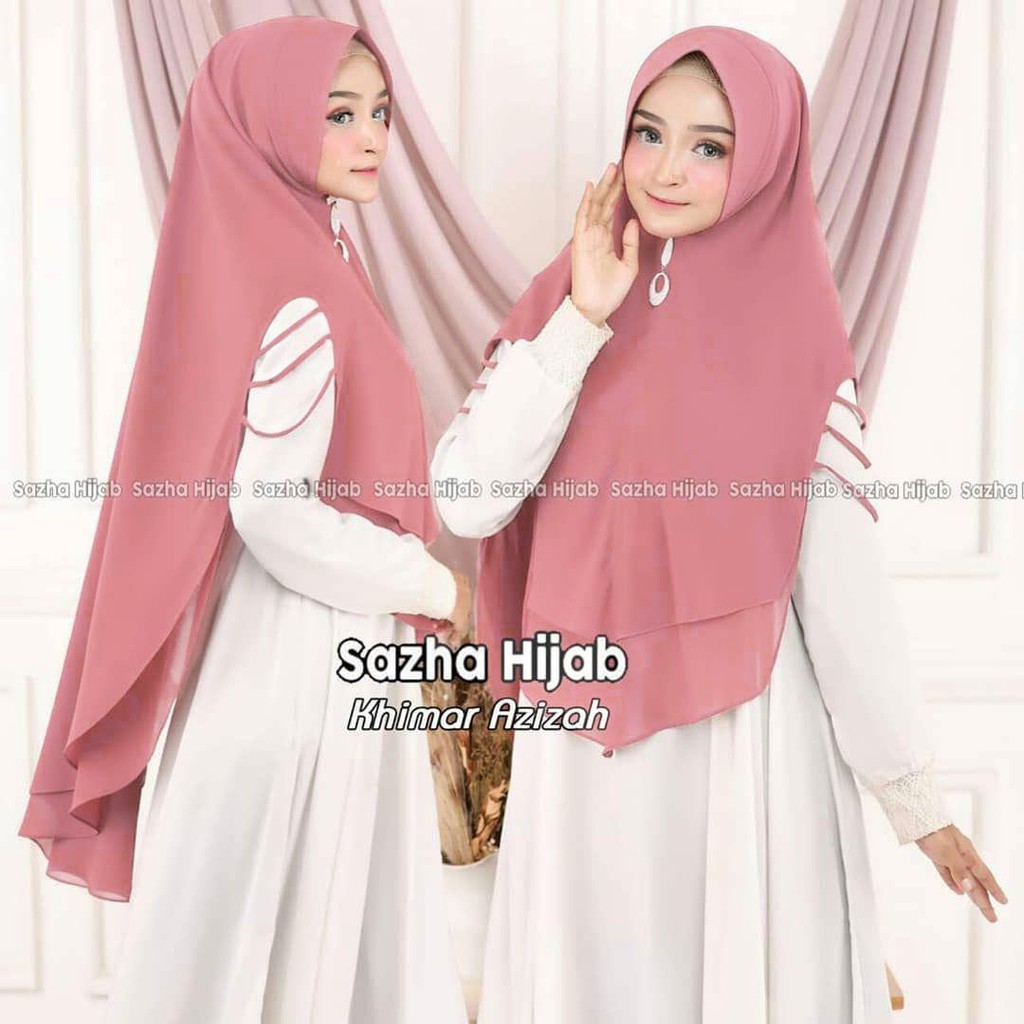 Khimar Syari Azizah grosir jilbab / kerudung khimar / hijab syari / fashion jilbab