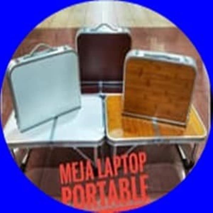 Meja Laptop Portable Aluminium  Meja Belajar  Meja Lipat Koper