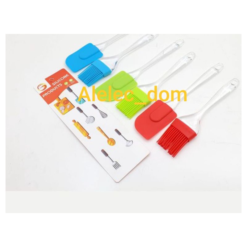 Kuas Kue Silicon & Spatula Silicon (1set = 2pcs)/Kuas BBQ