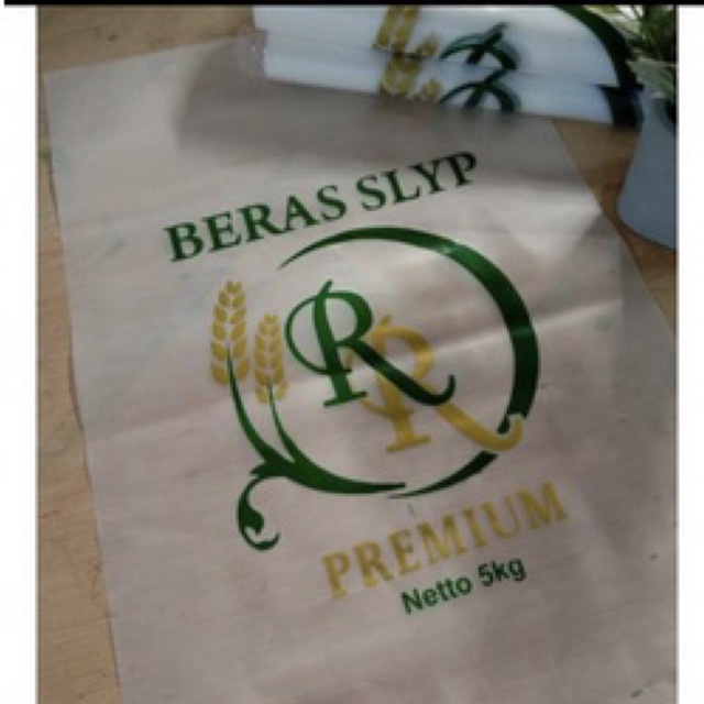 plastik beras 5kg sablon 2 warna 100pcs