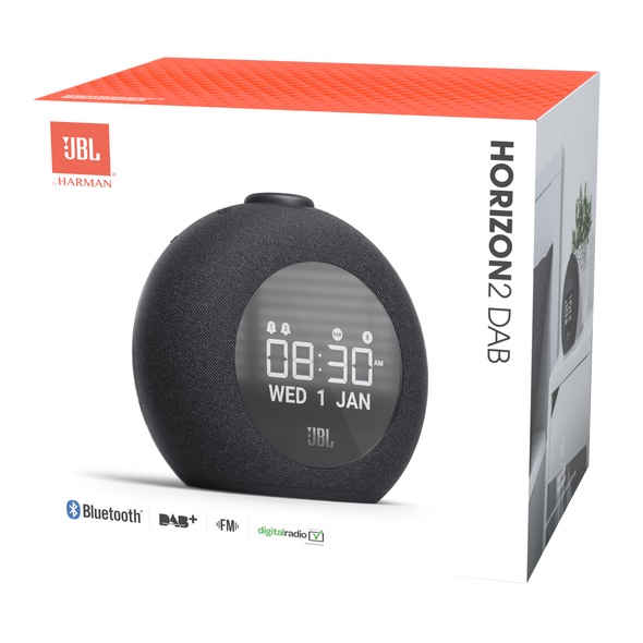 JBL Horizon 2 Bluetooth Speaker Clock FM Radio with USB Charging