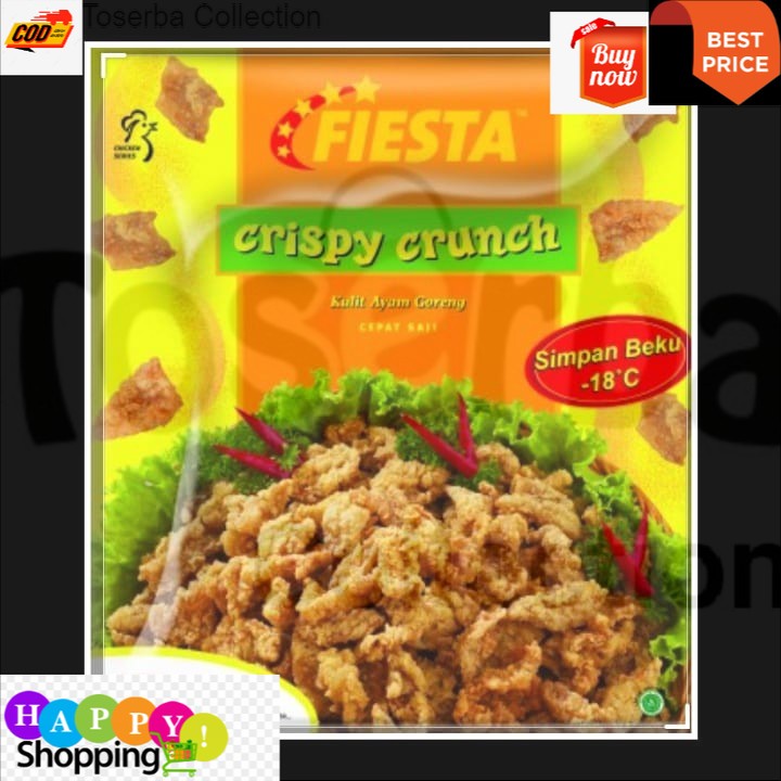 

Toserba Collection Murah FIESTA CRISPY CRUNCH Kulit AYAM 300 gram Bandung - Cimahi