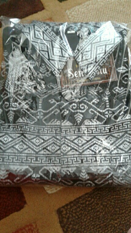 Gurdo Pari Kemeja Batik Pria Reguler Fit Lengan Panjang Modern Ori By Motif Anjanii Silver Gold
