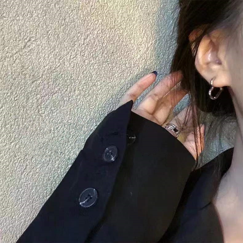 Anting Bentuk Hati Gaya Hip Hop