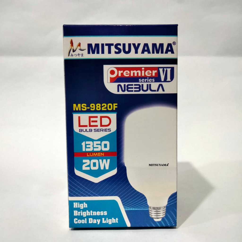 Lampu Bohlam LED Capsule 20 Watt Mitsuyama MS-9820F Cahaya Putih SNI Original