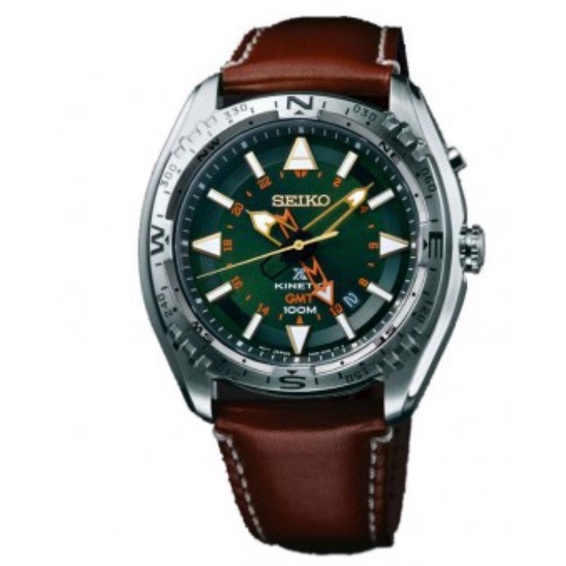 Seiko SUN051P1 Prospex Land Kinetic GMT Dark Brown