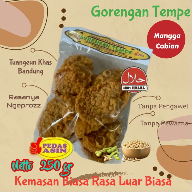 

250g Gorengan - Keripik Tempe Ngeprozz Khas Bandung - Rasa Pedas Asin