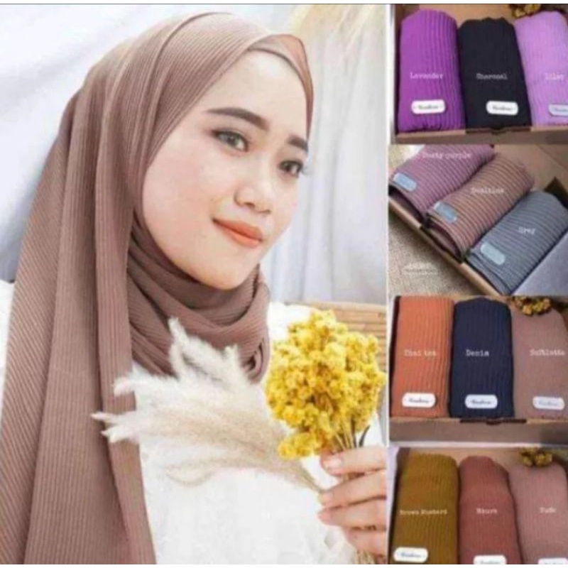 pasmina plisket//pasmina plisket murah//pasmina plisket polos//pasmina plisket lidi