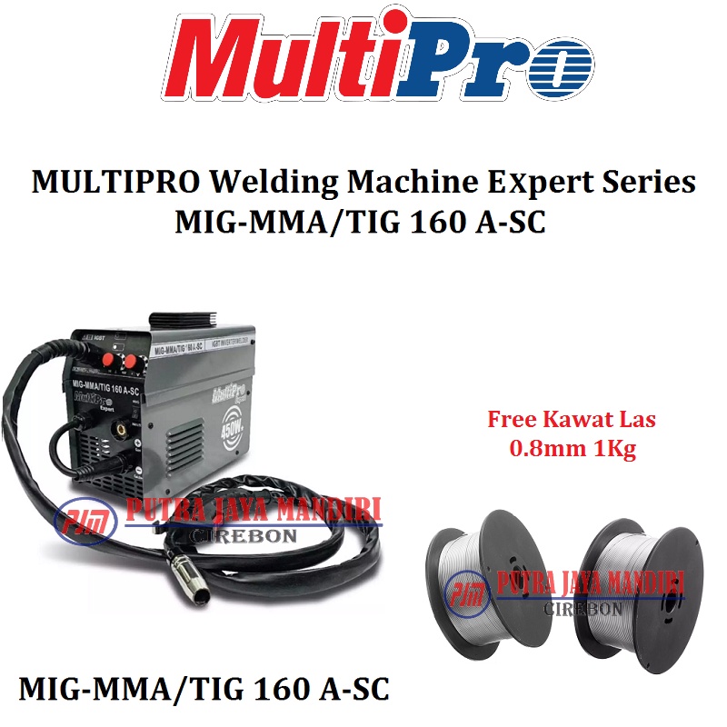 MULTIPRO WELDING MACHINE Expert Series MIG-MMA/TIG 160 A-SC Mesin Las TIG 450 Watt