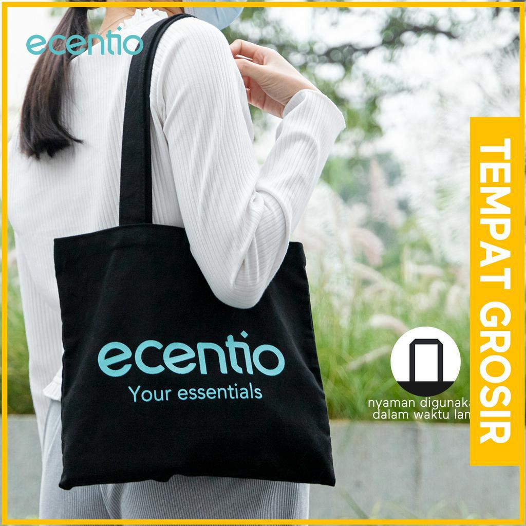 ecentio tote bag kanvas Kantong ramadhan Rampers ONLY/tas tempat makan lunch bag