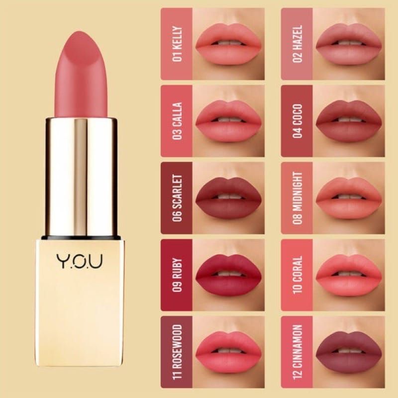 Jual Lipstick YOU Classic Intense Matte Lipstick Y.O.U | Shopee Indonesia