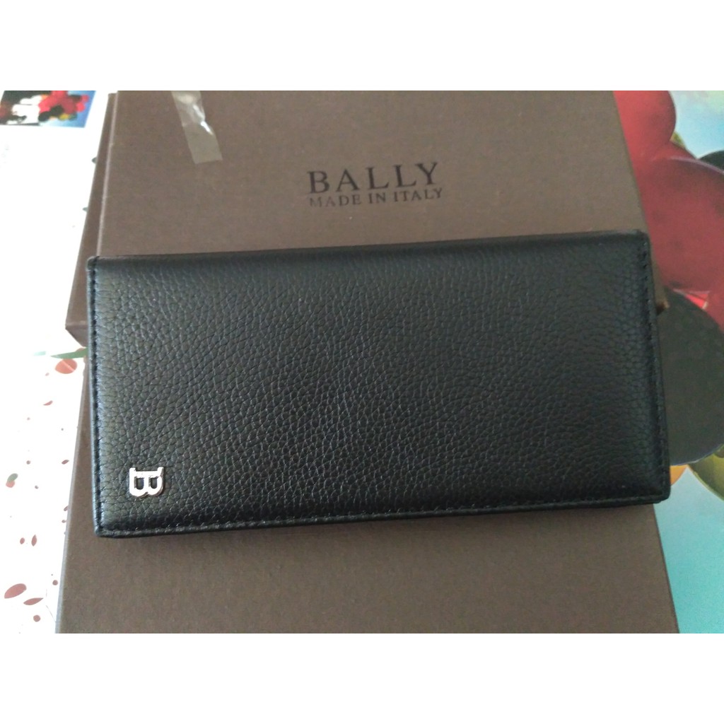 DOMPET PANJANG PRIA KULIT ASLI BRANDED IMPORT | BALLY HITAM