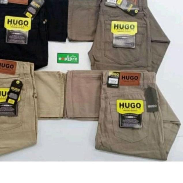 ❅ Celana Panjang Pria Kanvas Hugo Celana Panjang pria /bahan kanvas ♠